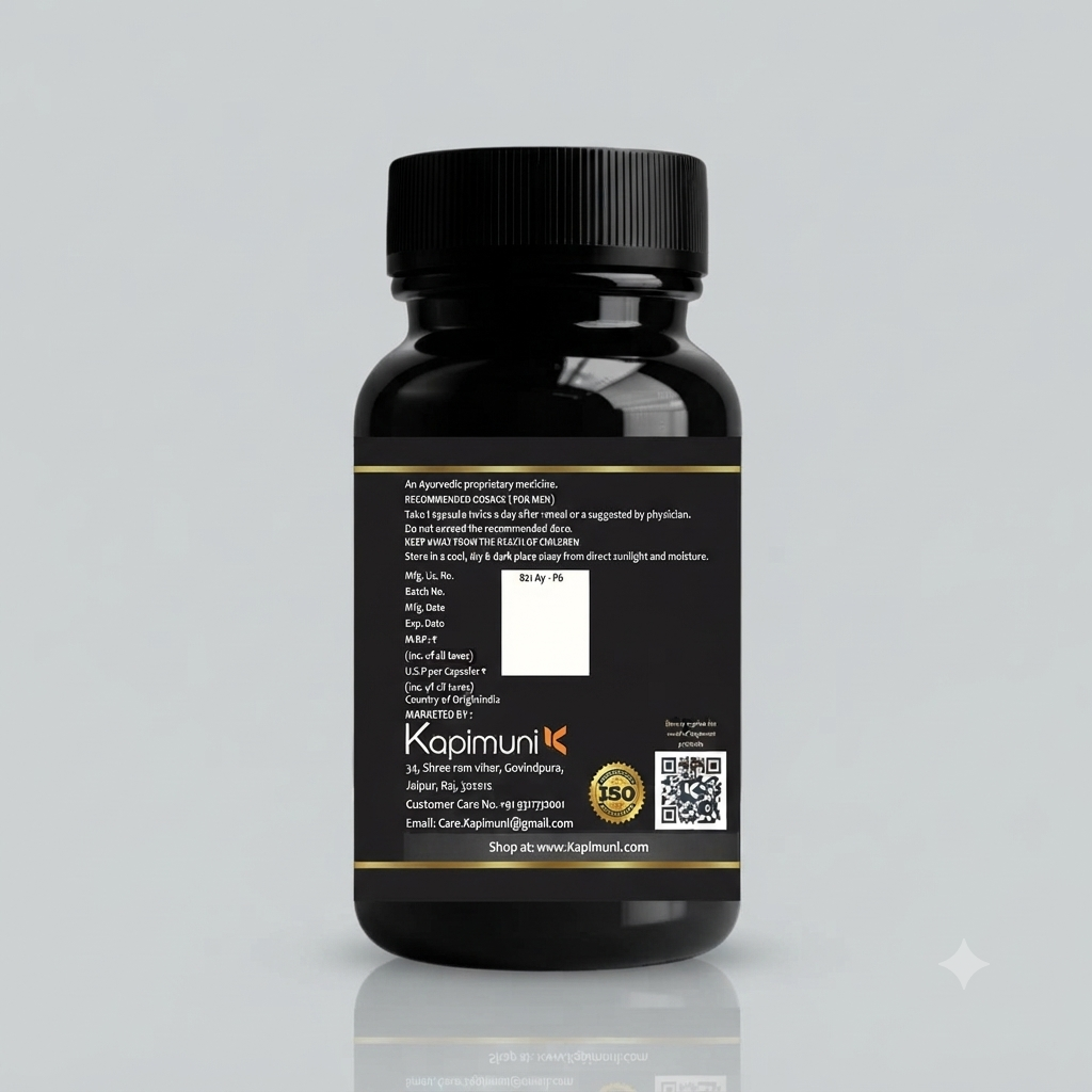 Kapimuni Ojas – Ayurvedic Vitality & Reproductive Wellness Capsules (60 Capsules)