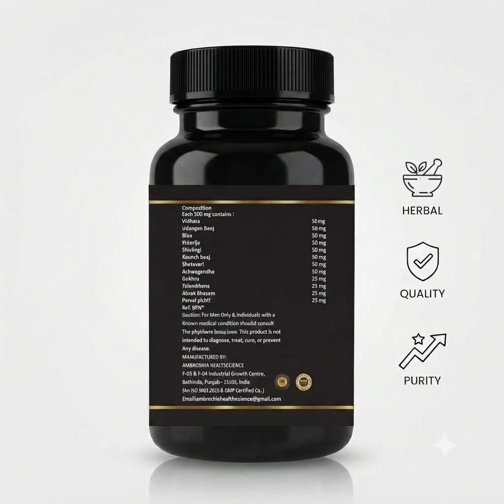 Kapimuni Ts-GO – Ayurvedic Strength & Testosterone Support Capsules (60 Capsules)